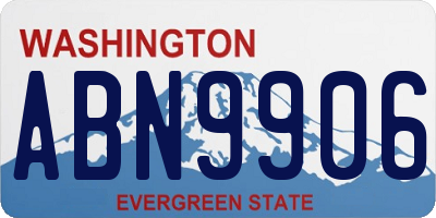 WA license plate ABN9906