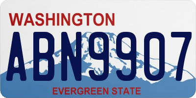 WA license plate ABN9907