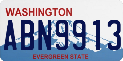 WA license plate ABN9913