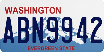 WA license plate ABN9942
