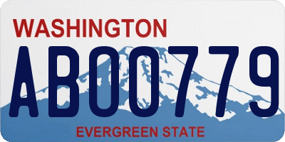 WA license plate ABO0779