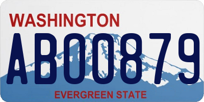 WA license plate ABO0879