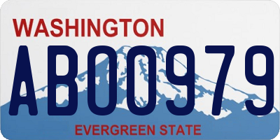 WA license plate ABO0979