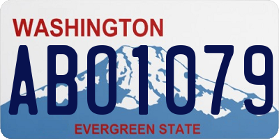 WA license plate ABO1079