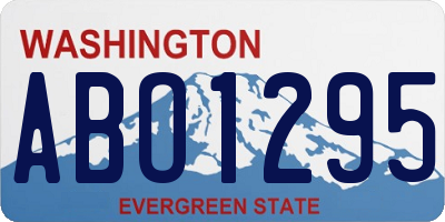 WA license plate ABO1295