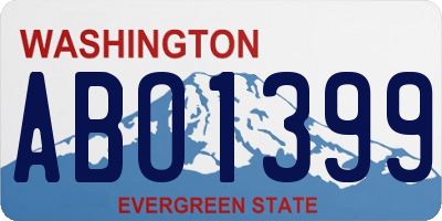 WA license plate ABO1399