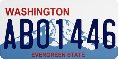 WA license plate ABO1446