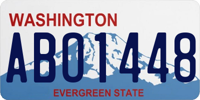 WA license plate ABO1448