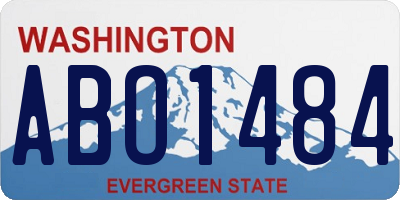 WA license plate ABO1484