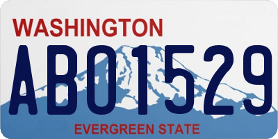 WA license plate ABO1529