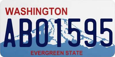 WA license plate ABO1595