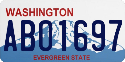 WA license plate ABO1697