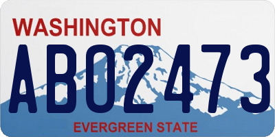 WA license plate ABO2473