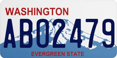 WA license plate ABO2479