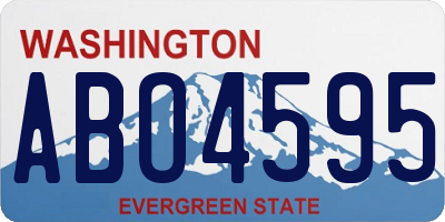 WA license plate ABO4595
