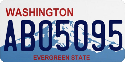 WA license plate ABO5095