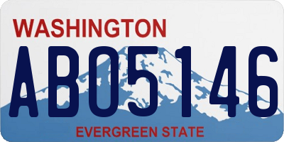 WA license plate ABO5146