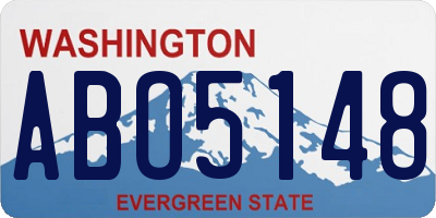 WA license plate ABO5148