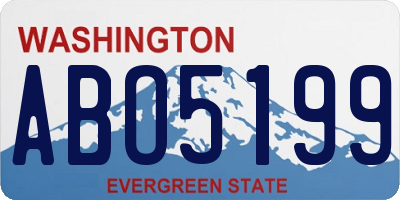 WA license plate ABO5199