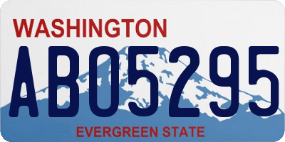 WA license plate ABO5295