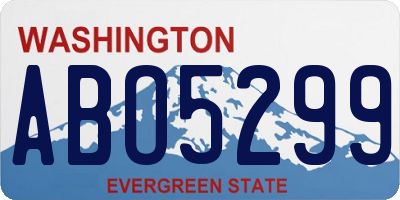 WA license plate ABO5299