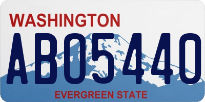 WA license plate ABO5440
