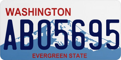 WA license plate ABO5695