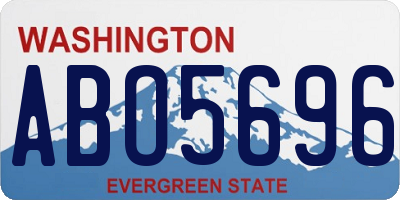 WA license plate ABO5696