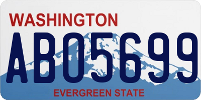 WA license plate ABO5699