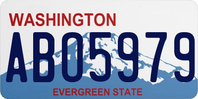 WA license plate ABO5979
