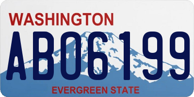 WA license plate ABO6199