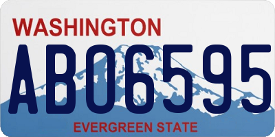 WA license plate ABO6595