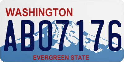 WA license plate ABO7176