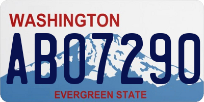 WA license plate ABO7290
