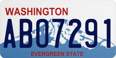 WA license plate ABO7291