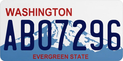 WA license plate ABO7296