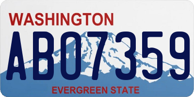 WA license plate ABO7359