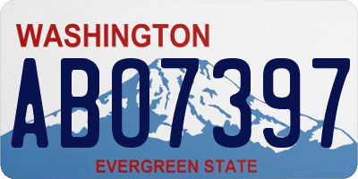 WA license plate ABO7397