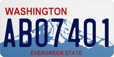 WA license plate ABO7401
