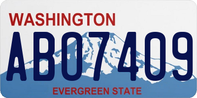 WA license plate ABO7409