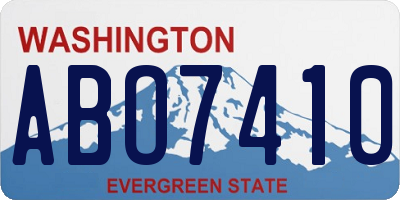 WA license plate ABO7410