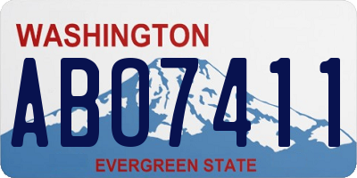WA license plate ABO7411