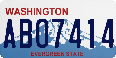 WA license plate ABO7414