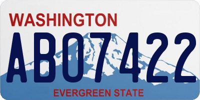 WA license plate ABO7422