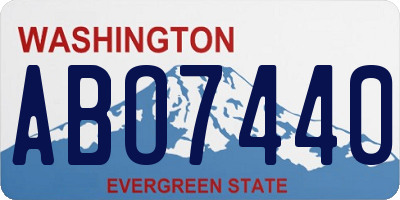 WA license plate ABO7440