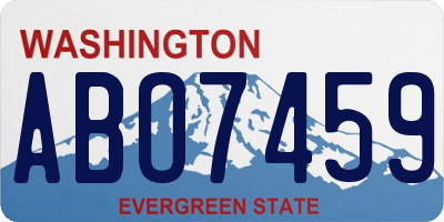 WA license plate ABO7459