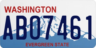 WA license plate ABO7461