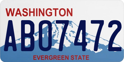 WA license plate ABO7472