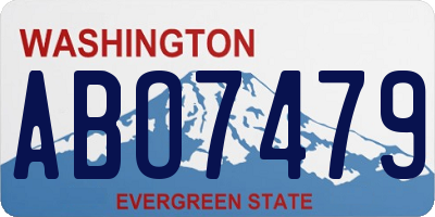 WA license plate ABO7479