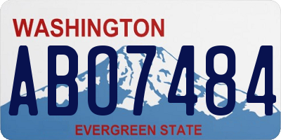 WA license plate ABO7484